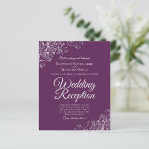 Lámina Invitación al presupuesto de la recepción de Plum