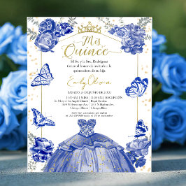 Lámina Invitación al presupuesto de mis quince Real Azul 
