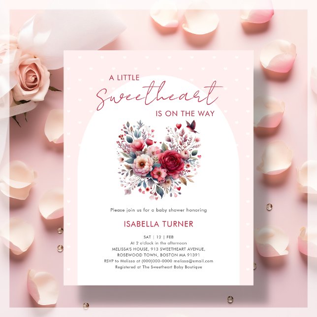 Lámina Invitación al presupuesto de San Valentín Baby Sho (Subido por el creador)