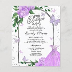 Lámina Invitación al presupuesto español de Quinceanera B