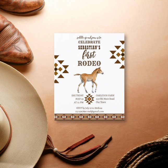 Lámina Invitación al presupuesto para caballos de cowboy  (Subido por el creador)