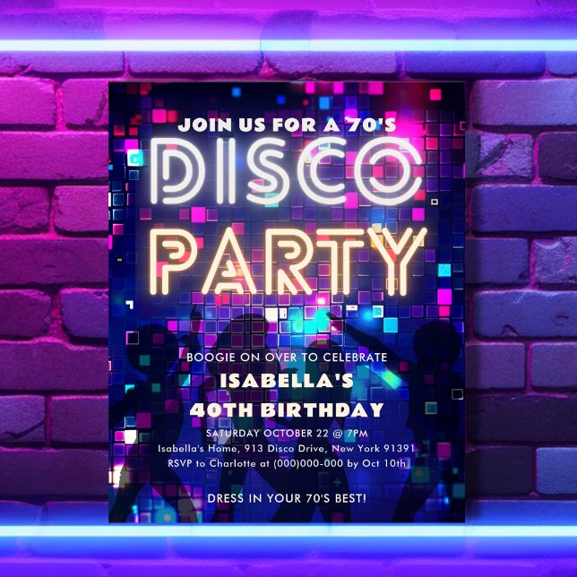 Lámina Invitación al presupuesto por cumpleaños de Groovy (Subido por el creador)