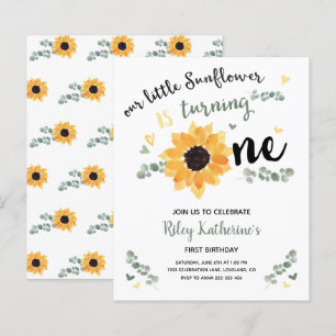 Lámina Invitación al primer cumpleaños de Budget Little S