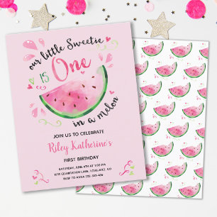 Lámina Invitación al primer cumpleaños del verano de la s