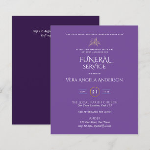 Lámina Invitación al Servicio de Funerales de Presupuesto