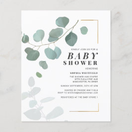 Lámina Invitación Baby Shower a Eucalyptus