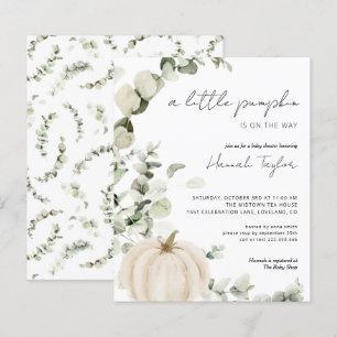 Lámina Invitación Baby Shower a la Calabaza Presupuestari