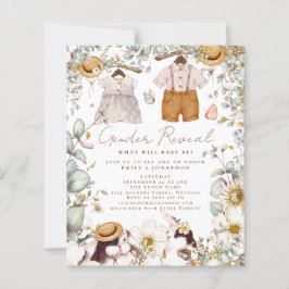 Lámina Invitación Baby Shower a revelar sexo femenino