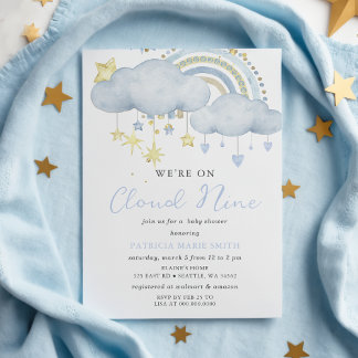 Lámina Invitación Baby Shower de Budget Cloud Nueve Baby 