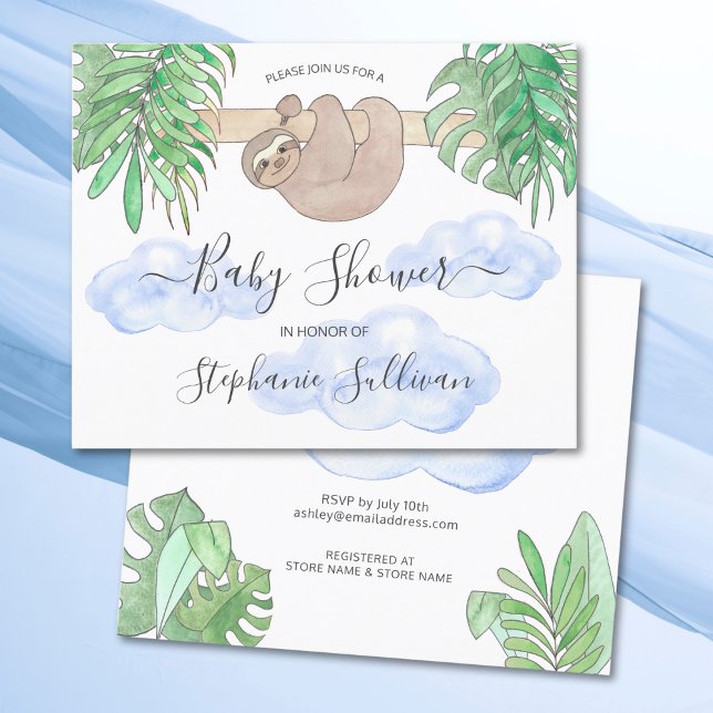 Lámina Invitación Baby Shower de Budget Cute Boy Baby Slo (Subido por el creador)