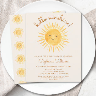 Lámina Invitación Baby Shower de Budget Hello Sunshine Bo