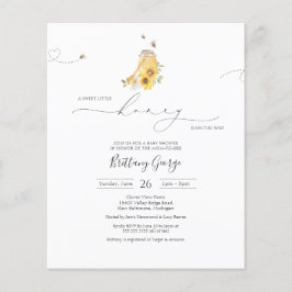 Lámina Invitación Baby Shower de Budget Little Honey Bee