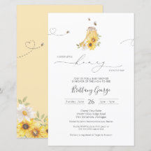 Invitación Baby Shower de Budget Little Honey Bee