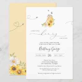 Lámina Invitación Baby Shower de Budget Little Honey Bee