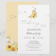 Invitación Baby Shower de Budget Little Honey Bee