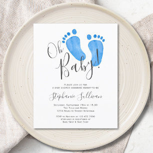 Lámina Invitación Baby Shower de Budget Modern Oh Baby Bo