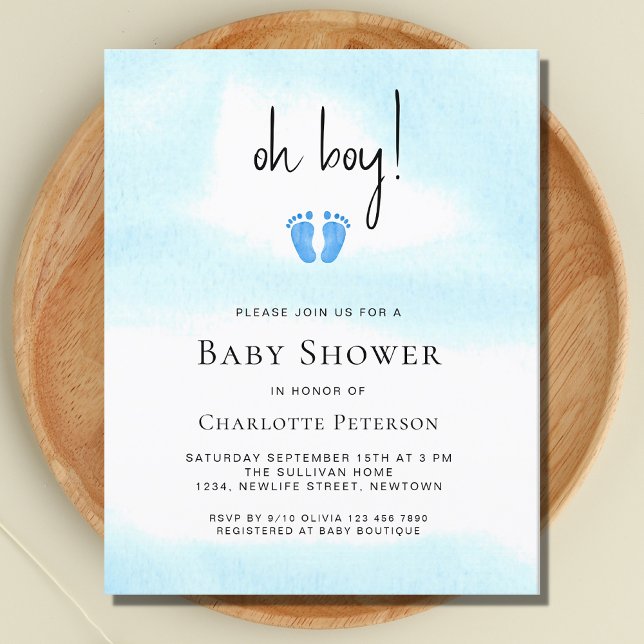 Lámina Invitación Baby Shower de Budget Oh Boy Boy (Subido por el creador)