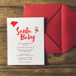 Lámina Invitación Baby Shower de Budget Santa Baby