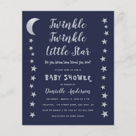 Lámina Invitación Baby Shower de Little Star de Budget Tw