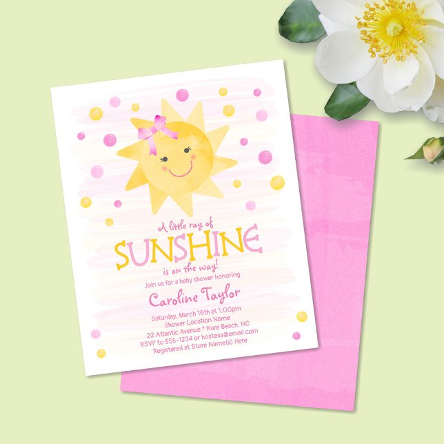 Lámina Invitación Baby Shower de Little Sunshine Budget (Subido por el creador)