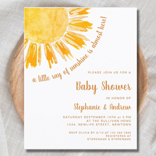 Lámina Invitación Baby Shower de rayo de presupuesto de p (Subido por el creador)