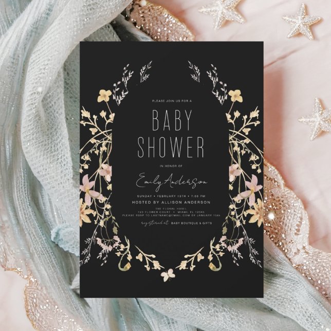 Lámina Invitación Baby Shower del libro de flores silvest (Subido por el creador)