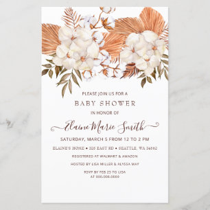 Lámina Invitación Baby Shower neutra de género de las Pam