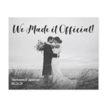 Invitación Boda de tipografía manuscrita de presup