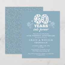 Invitación de 60 Aniversario de Bodas Presupuesto 