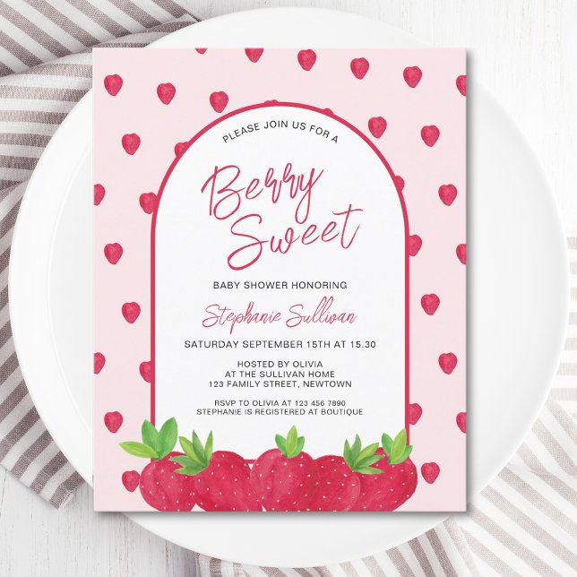 Lámina Invitación de Baby Shower a Berry Berry Sweet Budg (Subido por el creador)