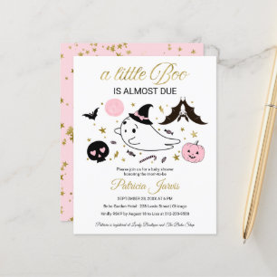 Lámina Invitación de Baby Shower a Halloween con presupue