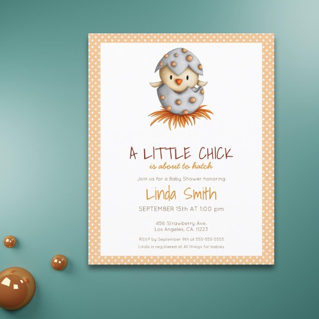 Lámina Invitación de Baby Shower a la caza de pájaros con (Subido por el creador)