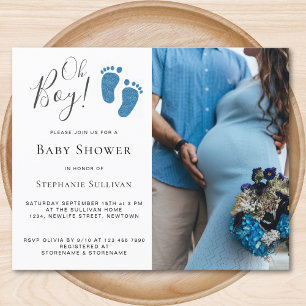 Lámina Invitación de Baby Shower a la foto de Budget Oh B