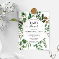 Invitación de Baby Shower a la Generación de Verdo