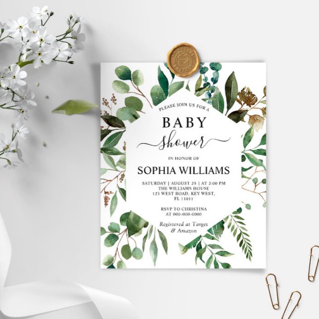 Lámina Invitación de Baby Shower a la Generación de Verdo (Subido por el creador)