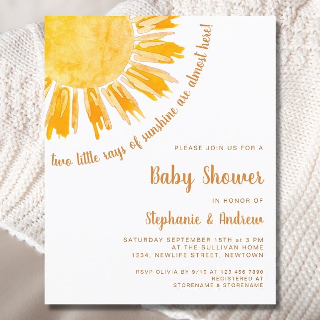 Lámina Invitación de Baby Shower a Parejas Sunshine de pr (Subido por el creador)