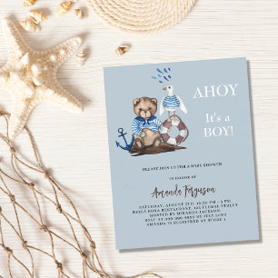 Lámina Invitación de Baby Shower a un presupuesto para na