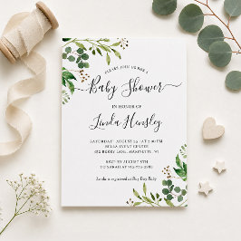 Lámina Invitación de Baby Shower de Eucalipto Presupuesto