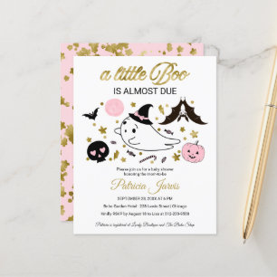 Lámina Invitación de Baby Shower de Halloween con Presupu
