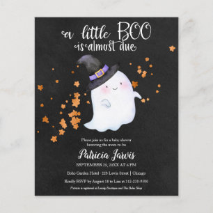 Lámina Invitación de Baby Shower de Halloween con Presupu