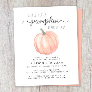 Lámina Invitación de Baby Shower de las parejas de calaba