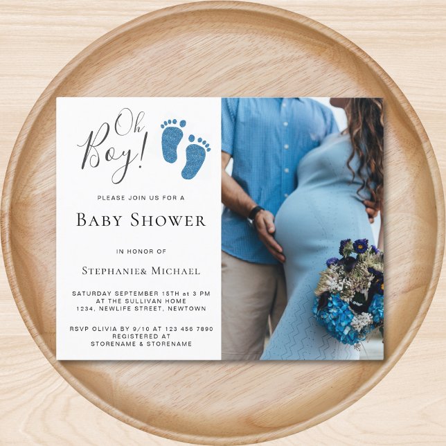 Lámina Invitación de Baby Shower de las parejas de fotos  (Subido por el creador)