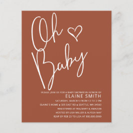 Lámina Invitación de baby shower neutra en cuanto al géne