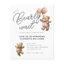Invitación de Baby Shower 'No Podemos Esperar' | P