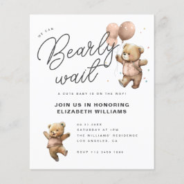 Lámina Invitación de Baby Shower 'No Podemos Esperar' | P