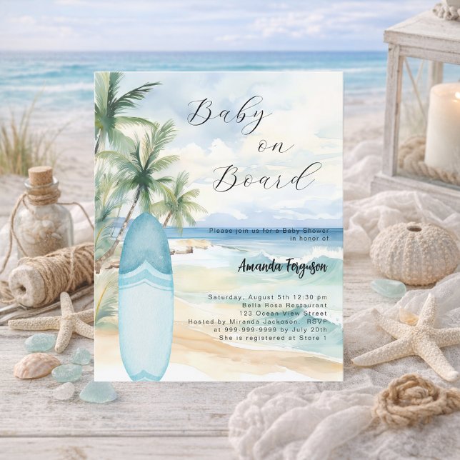 Lámina Invitación de Baby Shower para bebé a bordo (Subido por el creador)