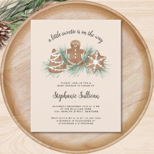 Lámina Invitación de Baby Shower para Navidades de Ginger