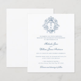 Lámina Invitación de Boda con Escudo de la Regencia Vinta