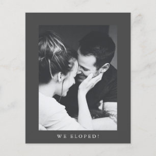 Lámina Invitación de boda con foto de escape minimalista