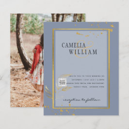 Lámina Invitación de boda con foto de presupuesto para gu